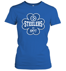 Patrick's Day Shamrock For Pittsburgh Steelers Fans Women's T-Shirt - kambletee