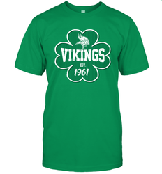 Patrick's Day Shamrock For Minnesota Vikings Fans Men's T-Shirt - kambletee
