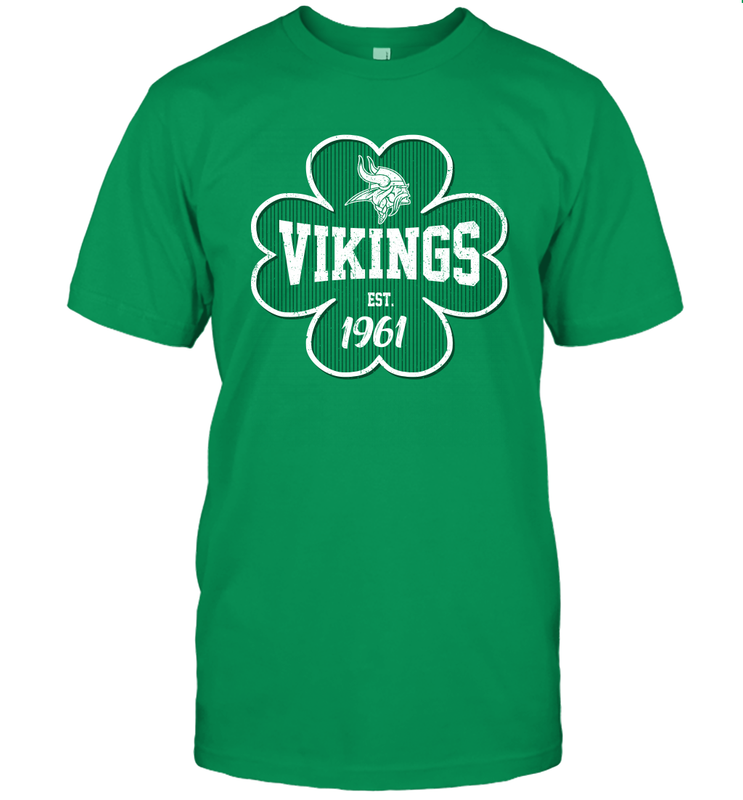 Patrick's Day Shamrock For Minnesota Vikings Fans Men's T-Shirt - kambletee