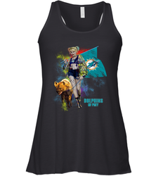 Harley Quinn Miami Dolphins Of Prey Racerback Tank - kambletee