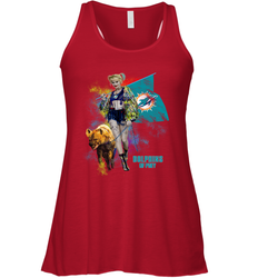 Harley Quinn Miami Dolphins Of Prey Racerback Tank - kambletee