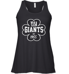 Patrick's Day Shamrock For New York Giants Fans Racerback Tank - kambletee