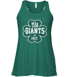 Patrick's Day Shamrock For New York Giants Fans Racerback Tank - kambletee
