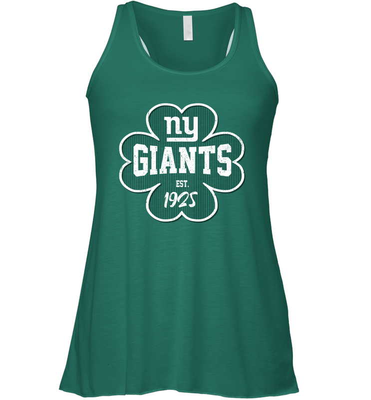 Patrick's Day Shamrock For New York Giants Fans Racerback Tank - kambletee