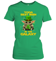Baby Yoda Best Irish In The Galaxy Women's T-Shirt - kambletee