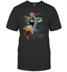 Harley Quinn Green Bay Packers Of Prey Men's T-Shirt - kambletee