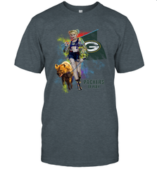 Harley Quinn Green Bay Packers Of Prey Men's T-Shirt - kambletee