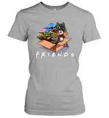 Baby Yoda Groot Stitch Toothless and Gizmo friends Women's T-Shirt - kambletee