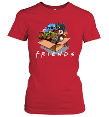 Baby Yoda Groot Stitch Toothless and Gizmo friends Women's T-Shirt - kambletee