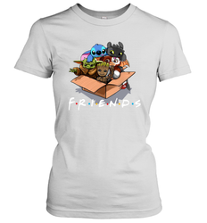 Baby Yoda Groot Stitch Toothless and Gizmo friends Women's T-Shirt - kambletee