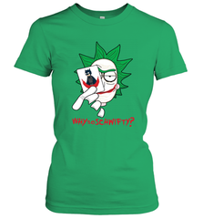 Rick and Morty Joker Why so Schwifty Women's T-Shirt - kambletee