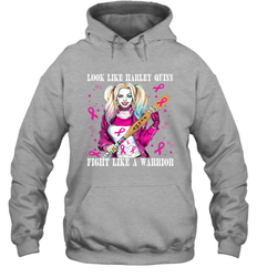 Harley Quinn Fight Like A Warrior Blood Cancer Awareness Hoodie - kambletee