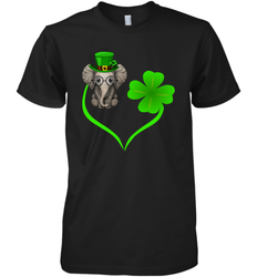 Elephant irish heart st patrick's day Premium Men's T-Shirt - kambletee