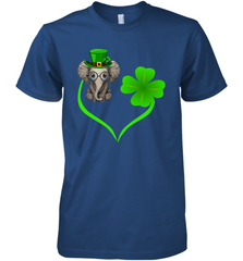 Elephant irish heart st patrick's day Premium Men's T-Shirt - kambletee
