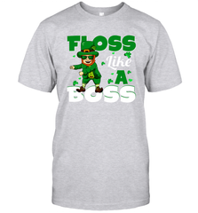 St Patrick's day Leprechaun floss like a boss Men's T-Shirt - kambletee