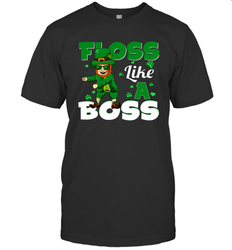 St Patrick's day Leprechaun floss like a boss Men's T-Shirt - kambletee