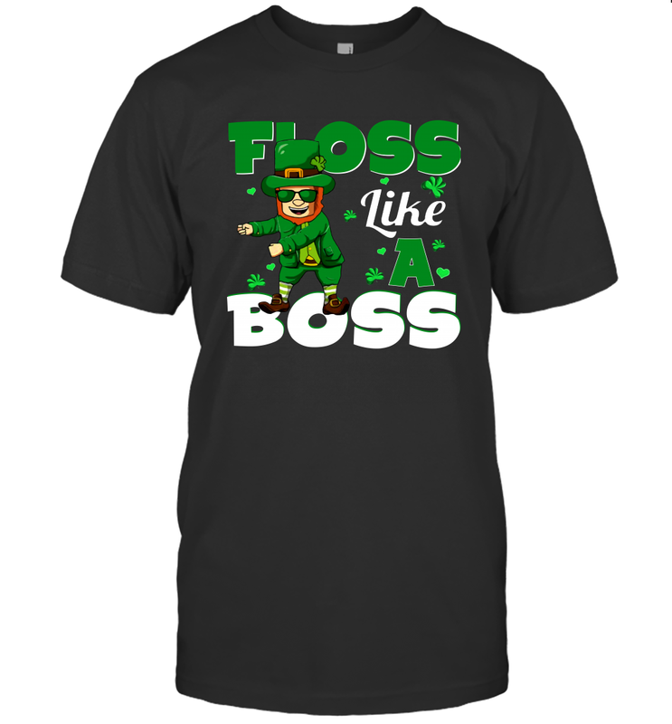 St Patrick's day Leprechaun floss like a boss Men's T-Shirt - kambletee