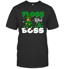 St Patrick's day Leprechaun floss like a boss Men's T-Shirt - kambletee