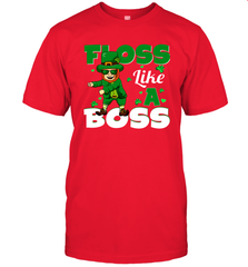 St Patrick's day Leprechaun floss like a boss Men's T-Shirt - kambletee
