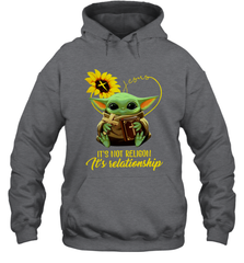 Baby Yoda Just It's Not Religion It's Relationship Hoodie - kambletee