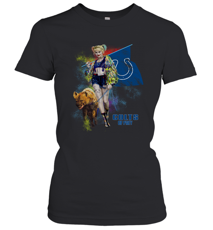Harley Quinn Indianapolis Colts Of Prey Women's T-Shirt - kambletee