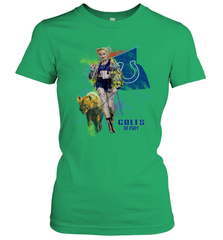 Harley Quinn Indianapolis Colts Of Prey Women's T-Shirt - kambletee
