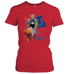 Harley Quinn Indianapolis Colts Of Prey Women's T-Shirt - kambletee