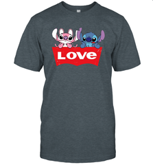 Stitch and Angel love Levi's logo T-Shirt - kambletee