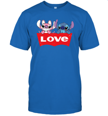 Stitch and Angel love Levi's logo T-Shirt - kambletee