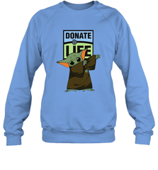 Baby Yoda Dabbing Donate Life Sweatshirt - kambletee