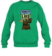 Baby Yoda Dabbing Donate Life Sweatshirt - kambletee