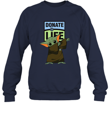 Baby Yoda Dabbing Donate Life Sweatshirt - kambletee