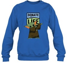 Baby Yoda Dabbing Donate Life Sweatshirt - kambletee