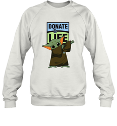 Baby Yoda Dabbing Donate Life Sweatshirt - kambletee