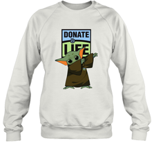 Baby Yoda Dabbing Donate Life Sweatshirt - kambletee