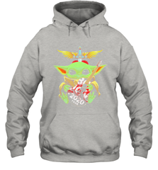 Baby Yoda hug Bon Jovi 2020 Tour Star Wars Hoodie - kambletee