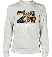 24 Kobe Bryant 1978 2020 Thank You For The Memories Signature Long Sleeve T-Shirt - kambletee
