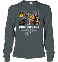 24 Kobe Bryant 1978 2020 Thank You For The Memories Signature Long Sleeve T-Shirt - kambletee
