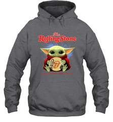 Star Wars Baby Yoda hug The Rolling Stones band 1962 2020 Hoodie - kambletee