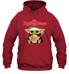 Star Wars Baby Yoda hug The Rolling Stones band 1962 2020 Hoodie - kambletee