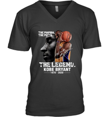 The Mamba The Myth The Legend Kobe Bryant 1987 2020 Men's V-Neck - kambletee