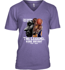 The Mamba The Myth The Legend Kobe Bryant 1987 2020 Men's V-Neck - kambletee
