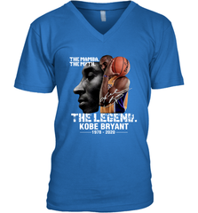 The Mamba The Myth The Legend Kobe Bryant 1987 2020 Men's V-Neck - kambletee