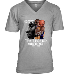 The Mamba The Myth The Legend Kobe Bryant 1987 2020 Men's V-Neck - kambletee