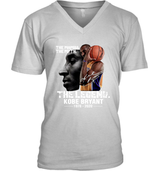 The Mamba The Myth The Legend Kobe Bryant 1987 2020 Men's V-Neck - kambletee