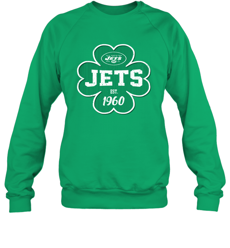 Patrick's Day Shamrock For New York Jets Fans Sweatshirt - kambletee