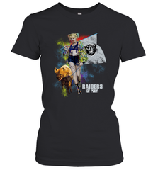 Harley Quinn Oakland Raiders Of Prey Women's T-Shirt - kambletee