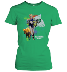 Harley Quinn Oakland Raiders Of Prey Women's T-Shirt - kambletee