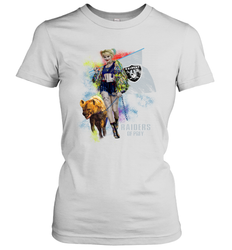 Harley Quinn Oakland Raiders Of Prey Women's T-Shirt - kambletee