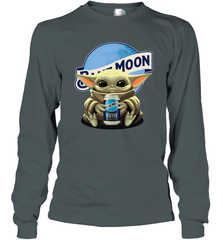 Yoda hug Blue Moon Long Sleeve T-Shirt - kambletee